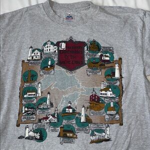 Vintage Tee Lighthouse Great Lakes